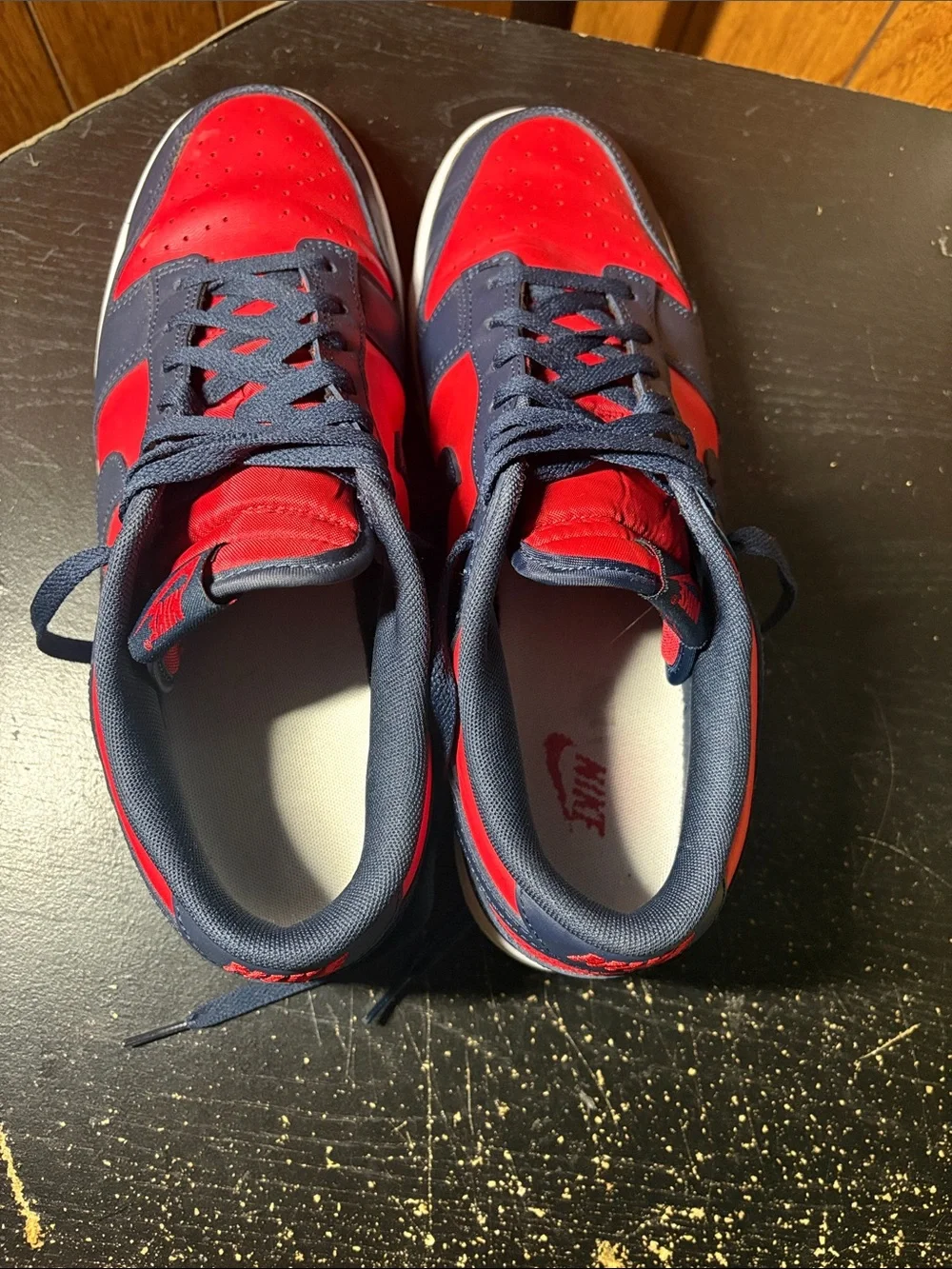 Nike Men's Low-Top Sneakers in Navy & Red